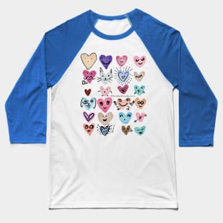 Heart Party Baseball T-Shirt